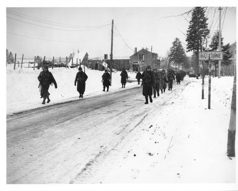 Out of Bastogne by U.S. Army — large framed print