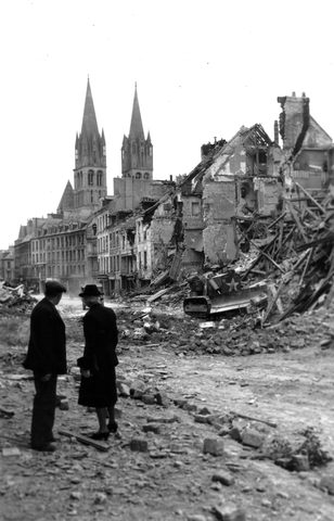 Caen by British Army — large framed print