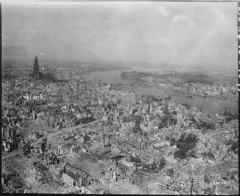 Cologne Cathedral by U.S. Army Air Forces — large framed print