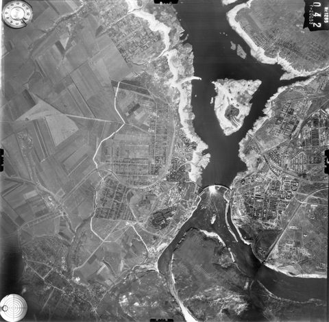 Dnieper Dam by Luftwaffe — large framed print