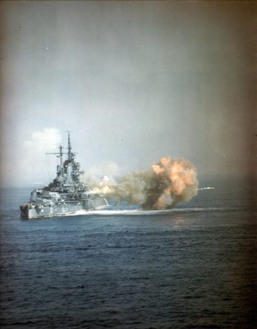 Idaho at Okinawa by U.S. Marine Corps — large framed print