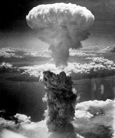 Atomic cloud over Nagasaki by Charles Levy / U.S. Army Air Forces — large framed print