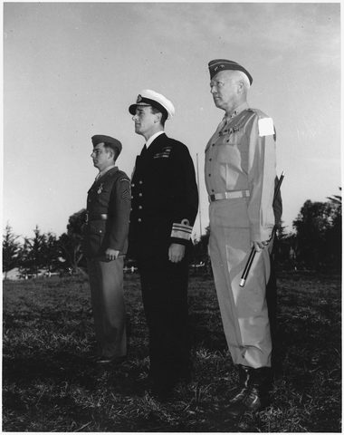 Patton at Casablanca by U.S. Army Signal Corps — large framed print