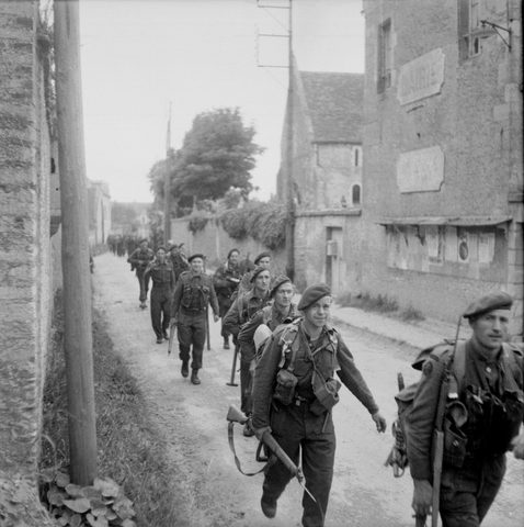Toward Pegasus Bridge by Royal Navy / IWM — large framed print