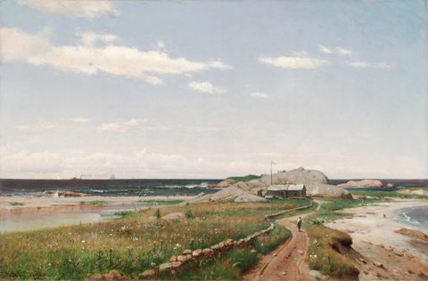 A Breezy Day by Worthington Whittredge — large framed print