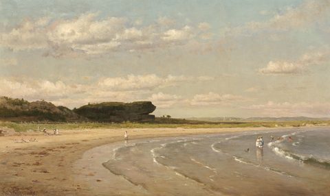 Second Beach, Newport by Worthington Whittredge — large framed print